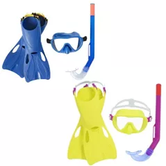 Аксессуар для плавания Bestway 25039BW Set de înot (labe, mască, snorkel), 2 culori
