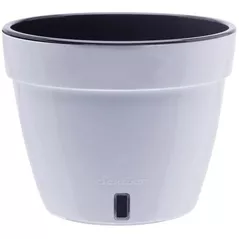 Ghiveci pentru flori Santino Asti (9.0L, Alb/Negru)