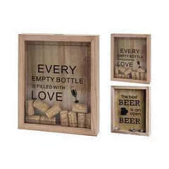 Accesoriu pentru bucătărie Promstore 47345 Ящик-диспенсер настенный для пивных/винных пробок 25x20cm