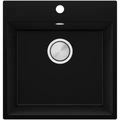 Chiuvetă bucătărie Primagran Riga 50 Black + accesorii 500x480 MY5KC