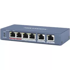 Switch/Коммутатор Hikvision DS-3E0106P-E/M (4PoE + 2Uplink)