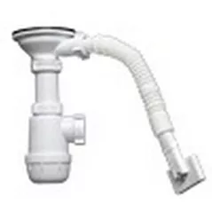 Сифон для кухонной мойки Aniplast 19028 Sifon ANI Grot 3 1/2"x40, cu preaplin (А0145)
