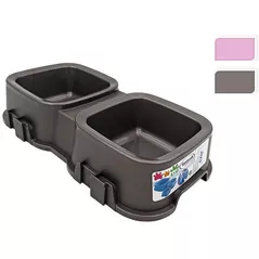 Миска для собак и кошек Tontarelli 51818 Миска для животных двойная 2x0.5l