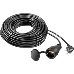Удлинитель электрический TEB Electrik 72344 Prelungitor cu o priza, 15m, 3х1.5mm², 16A, ІР44, negru (800.815.110)