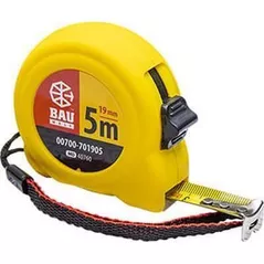 Bandă de măsurare Bau Welt 00700-701905 5m x 19mm corp plastic mat cu fixator