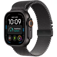 Смарт часы Apple Watch Ultra 4 GPS Cellular 49mm Black Titanium Case with Black Titanium Milanese Loop L MJAX4