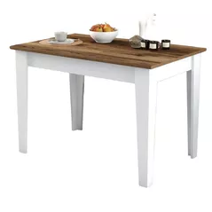 Masă Trendy Kiev 511-Nuc, Alb 110x75x72cm