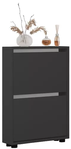 Полка для обуви Mobildor-Lux Leo Slim 50x16x86H cm Anthracite
