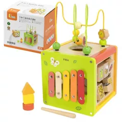 Tablă dezvoltare Viga 44716 Busy – cub Cub de joc 5 în 1