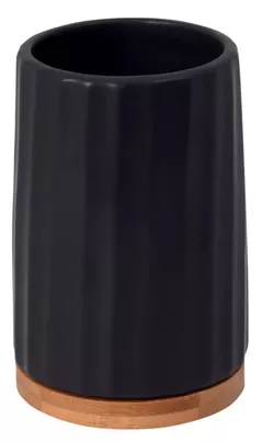 Стакан для зубных щёток Bisk 08409 Suport periute de dinti KIDO negru