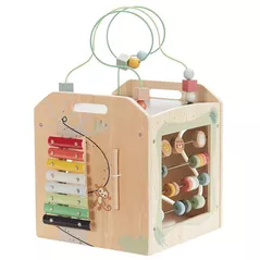 Головоломка Premaman PJQHFG-CCC-UNQ Cub de activitati din lemn XXL Happy Wild