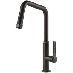 Смеситель кухонный Gessi 60053-707 Officine Black Metal Brushed PVD