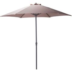Зонт садовый Holland 57448 Umbrela de soare D230cm, 6 spite arcuite, marou-gri, husa