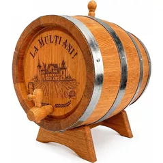 Butoi de vin Micul Fermier Butoi din stejar 3L+gravare (VOR82237)