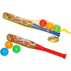 Активная игра miscellaneous 5695 Set bata cu 3 mingi BASEBALL 13027