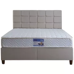 Кровать oskar Side Keten Krem (без матраса) В116/Ш+3/Т+10см 140×200