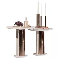 Журнальный столик Pereflex Aura (2buc) 59x60cm/53x55cm (084507)