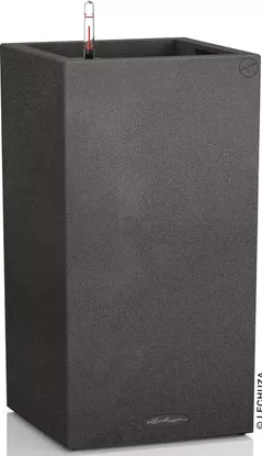 Цветочный горшок Lechuza Canto Stone 30 High, Graphite Black