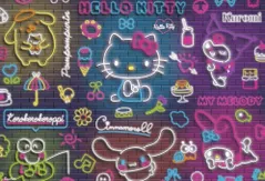 Puzzle Trefl 37523 Neon Hello Kitty, 500el