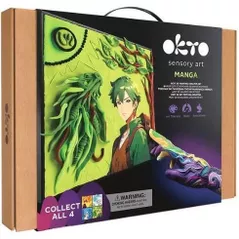 Set de creație Okto 20038 Tablou 3D cu plastilină ușoară 29x29сm Manga, Pământ