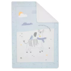Комплект подушек и одеял Kikka Boo 31103020153 Paturica super moale Sherpa Stripy Friends, 80/110cm