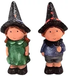 Декор Promstore 45094 Фигурка Halloween Мальчик / Девочка 13cm