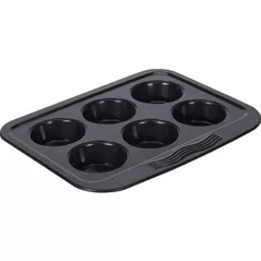 Formă de copt Cucina 49601 6 cupcakes "Wave" 28X23X3cm, antiaderenta