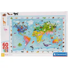 Puzzle Clementoni 60 MAXI: Harta naturii sălbatice, 2025 (26072)