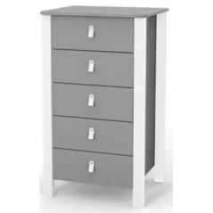 Комод-пеленатор Veres 34.1.351.2.321 600 Монако графитово-белый