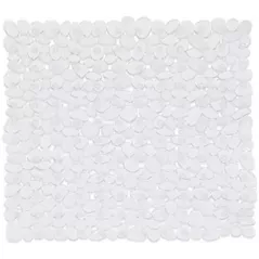 Covoraș de baie Bisk 04987 dus antiderapant, 55x55, alb, MOSAIC