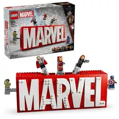 Конструктор Lego 76313 Marvel Sigla și minifigurine MARVEL