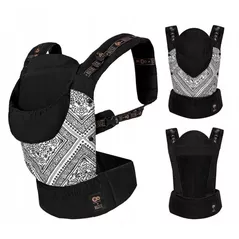 Marsupiu pentru copii KinderKraft KNHUGG00BLKBI00 Huggy Bizuu lunar black