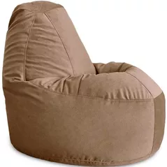 Fotoliu BeanBag BeanBag BM5892, Velur de lux, XL, Latte