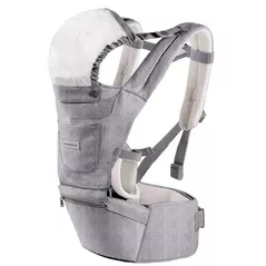 Marsupiu pentru copii Kikka Boo 31108010024 Marsupiu 3 in 1 Chloe Grey