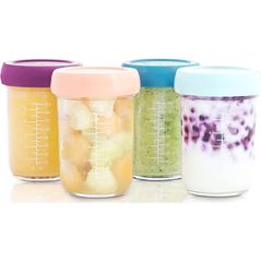 Посуда для кормления Babymoov A004313 Set 4 boluri gradate din sticla, 240 ml