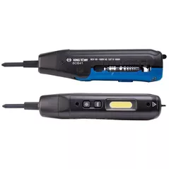 Set de scule electrice King Tony 6CB41 мультифункциональный инструмент - отвёртка, стриппер, фонарик, тестер питания