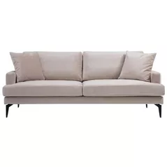 Canapea Trendy Papira Bej, 90x88x205cm (3 locuri)