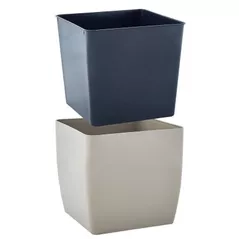 Ghiveci pentru flori Aleana 115083 Cvadro 16x16x15.5 cm, cacao