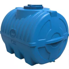 Duș de vară Uniplast 37253X Rezervor apa 200 L orizontal, oval (albastru) (triplu strat) 87x65x60 cm