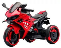 Mașină electrică pentru copii Richi (96789) Motocicleta rosie pe acumulator pentru copii (W8)