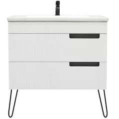 Шкаф под умывальник Bayro универсальный Positano под умыв. Argo 800 белый мат