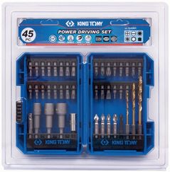 Set de tubulare, bite, duze King Tony 1045MR биты и принадлежноести, 44 пр.