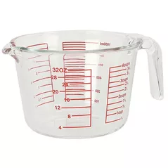 Cană gradată Excellent Houseware 56673 Recipient gradat 1L, 11cm, din sticla