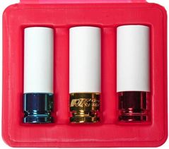 Set de tubulare, bite, duze JTC JTC-3304 набор 1/2" ударных головок тонкостенных, 17,19,21 мм в пластиковой защите