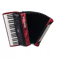 Pian digital Hohner Bravo III 120 silent key Red (16832)