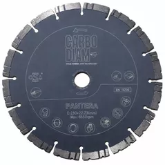 Диск отрезной Carbodiam PAN230 disc diamantat pt beton armat 230x22.23 AGRESIV Pantera