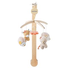 Carusel pentru pătuț Nattou 266208 Wooden musical mobile
