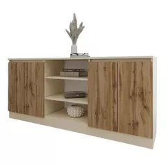 Comodă Smartex (16312) Т5 180cm Ivory+Stejar Inchis