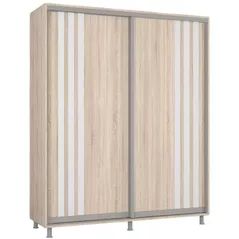 Шкаф Mobildor-Lux Арон с раздвижными дверями с планками (180x60x200H см) Sonoma