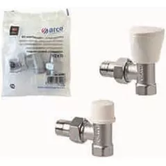 Запорная арматура Arco KCM17 Set robineti radiator, tur/retur, Ø1/2", coltar, TEIDE